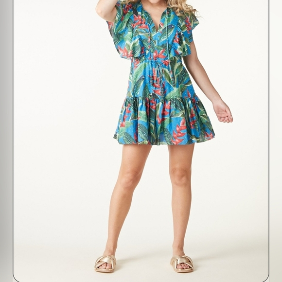 Farm Rio Dream Garden Floral Dress Size XS - Picture 2 of 14